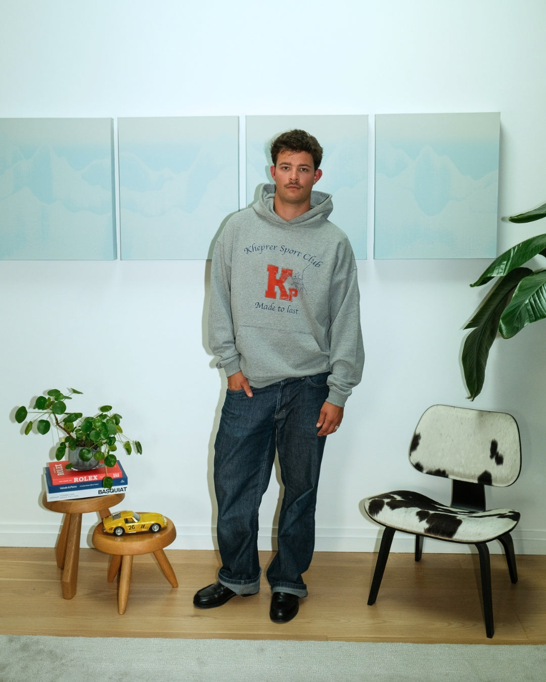 Sport Club Hoodie Grey